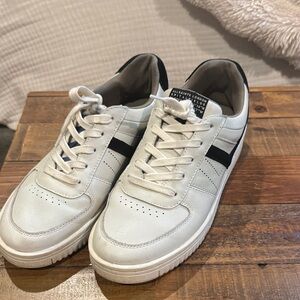 All Saints White and Black Men's Sneakers